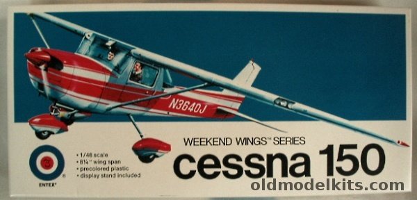 Entex 1/48 Cessna 150 or 150L Aerobat, 8515C plastic model kit